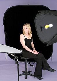 Lastolite Collapsible Black Velvet 1.5x1.8m